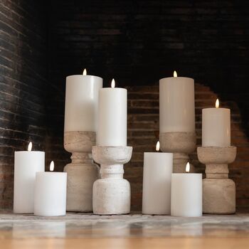 Large Natural Terracotta Pillar Candle Holder, 8 of 8