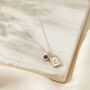 Sunbeam Initial And Birthstone Charm Necklace, thumbnail 4 of 7