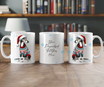 Personalised Greyhound In Christmas Jumper Mug C, 2 of 2