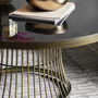 Round Coffee Table With Smoked Glass Top – Bronze, thumbnail 2 of 2