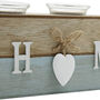 Pack Of Three Candle Holder With White Wooden Heart, thumbnail 8 of 8