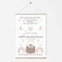 Personalised Keepsake Birth Print Neutral Animal Dreams, thumbnail 2 of 4