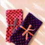 Set Of Two Polka Dot Napkins In Cobalt Blue, thumbnail 2 of 3