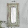 Rectangular Mirror Reclaimed Wood Teal Green, thumbnail 11 of 12
