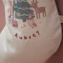 Personalised Pink Christmas Cream Gift Stocking, thumbnail 2 of 4
