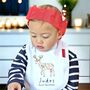 Personalised Nordic Deer First Christmas Bib, thumbnail 1 of 8