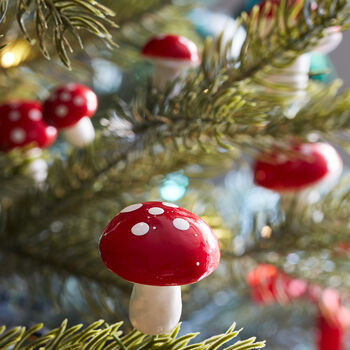 55 Whimsical Mini Mushroom Christmas Tree Decorations, 2 of 2