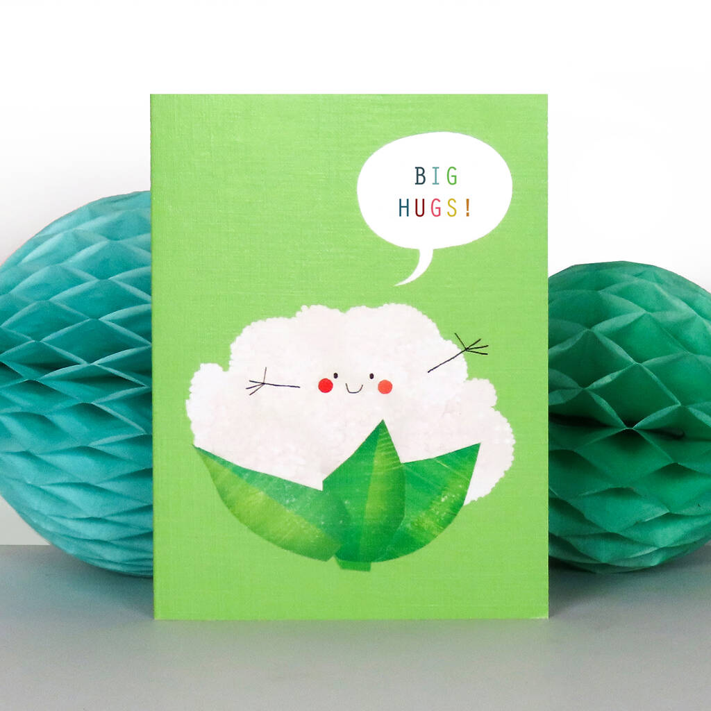 Mini Cauliflower Greetings Card By Kali Stileman Publishing