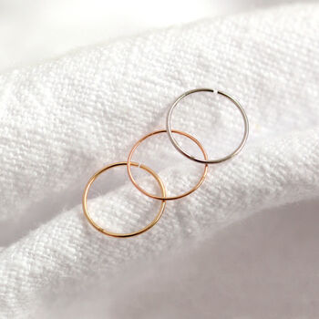 9ct Solid Gold 8mm Helix Nose Ring, 2 of 5