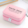 Personalised Teacher Travel Jewellery Case, thumbnail 5 of 5