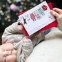 Personalised Baby's First Christmas Washing Line Card, thumbnail 2 of 6