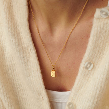 Personalised Mini Message Envelope Necklace, 7 of 8