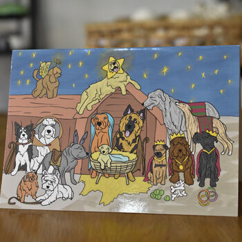 Dog Nativity Card, 2 of 7