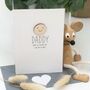 Smiley Wooden Charm 1st Father's Day Card, thumbnail 1 of 2