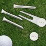 Personalised Silver Plated Golf Tee Gift Set, thumbnail 3 of 4