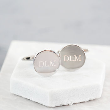 Personalised Engraved Cufflinks For Him, 3 of 6