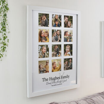 Personalised Family Multi Photo Frame Collage Gift, 6 of 12