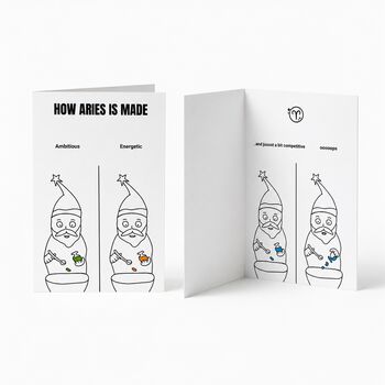 Funny Birthday Card For Her And Him Zodiac Greeting Card, 11 of 12