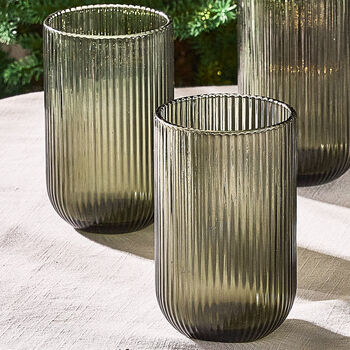 Set Of Four Vintage Colour Embossed Highball Tumblers, 7 of 9