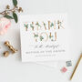Floral Mock Gold Mother Of The Groom Wedding Card, thumbnail 1 of 3