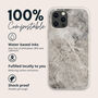 Grey Marble Eco Friendly, Biodegradable Phone Case, thumbnail 2 of 8