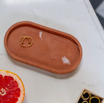 Oval Jesmonite Trinket Tray : Amble, 2 of 8