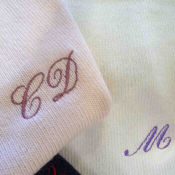 Personalised Cashmere Wool Scarf For Men And Women, 8 of 9