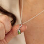 Sterling Silver Pistachio Nut Charm Necklace, thumbnail 1 of 6