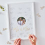 Gold Foiled Mr And Mrs Alternative Guest Book Frame, thumbnail 1 of 3