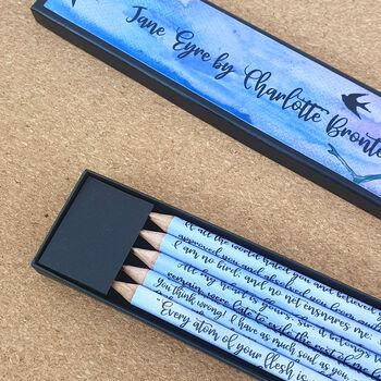 Jane Eyre By Charlotte Bronte Quote Pencils, 2 of 5