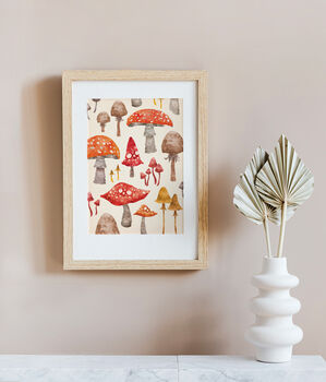 Toadstool A4 Recycled Art Print, 2 of 5