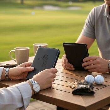 Personalised Leather Golf Scorecard, 2 of 12