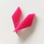 Hot Pink Geometric Shard Earrings, thumbnail 3 of 3