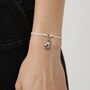 Cat Charm Valentine's Day Bracelet Gift, thumbnail 2 of 5