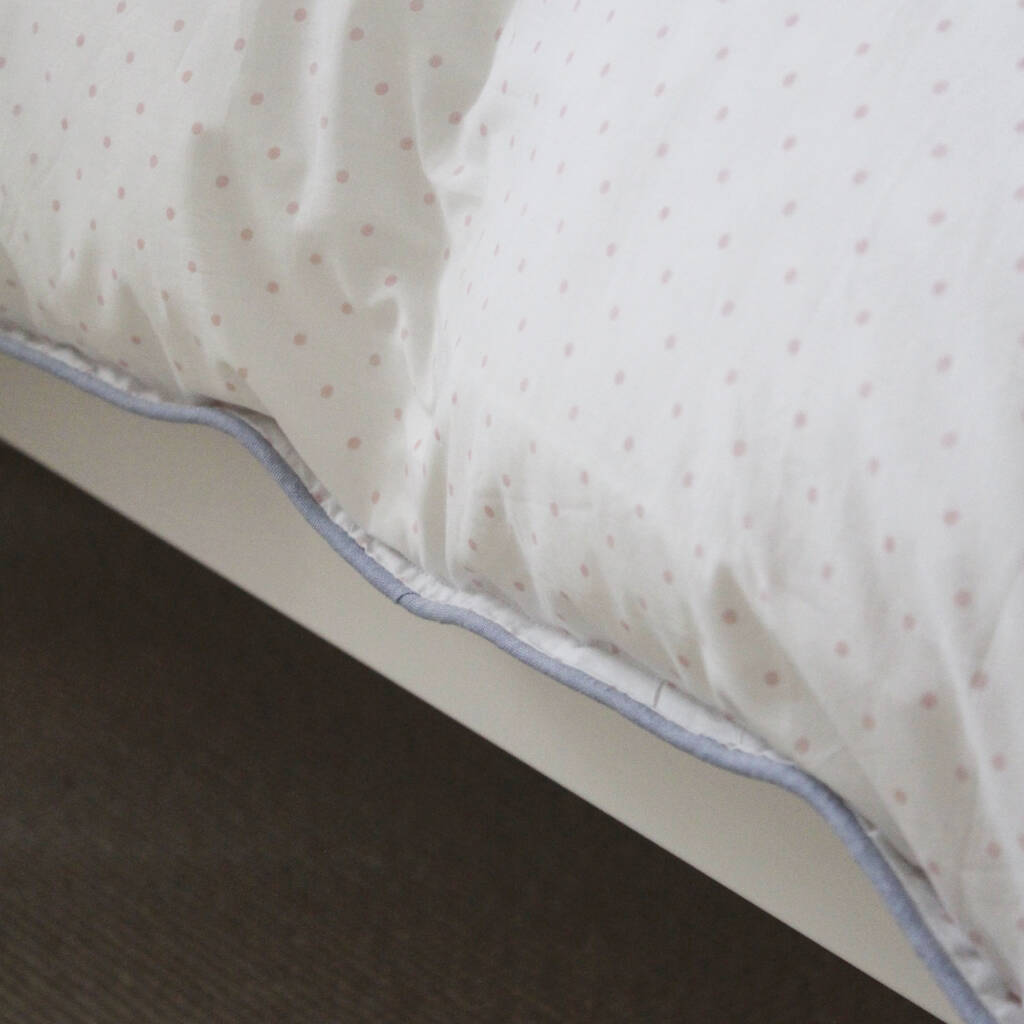 Pink Spot Cot Bed Duvet Cover And Pillow Base Bed Set By Lime Tree