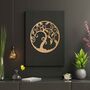Tree Of Life Round Wooden Wall Art Home Decor, thumbnail 8 of 10