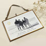 Personalised Family Holiday Photo Hand Stitched Frame, thumbnail 3 of 3