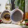 Corporate Gifting Four Engraved Round Hip Flasks, thumbnail 3 of 9