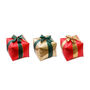 Three Christmas Foil Gift Box Balloons Festive Décor, thumbnail 2 of 6