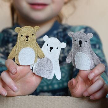Make Your Own Bear Finger Puppets Craft Kit, 7 of 8