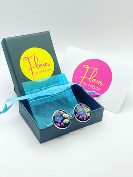 Mini Disco Stud Earrings With Twinkly Glitter, 12 of 12