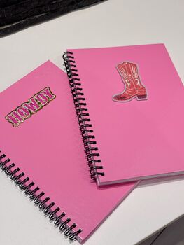 Howdy Cowgirl Notebook, Tumbler, Mug Set, 3 of 3