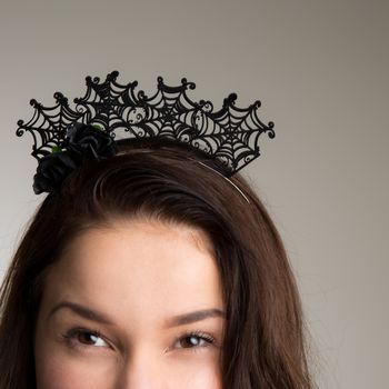 Halloween Fancy Dress Spiderweb Headband, 2 of 3