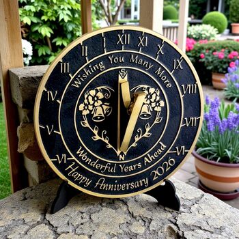 Anniversary Gift Sundial ‘Wonderful Years’ Celebration Present, 10 of 10