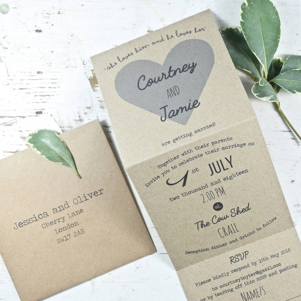 Folded Wedding Invitations 9