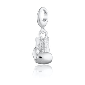 Sterling Silver Boxing Glove Charm Necklace, 4 of 6