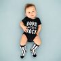 Born To Rock Baby Bodysuit, thumbnail 1 of 9