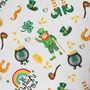 St Patricks Day Wrapping Paper Roll Or Folded V4, thumbnail 2 of 3