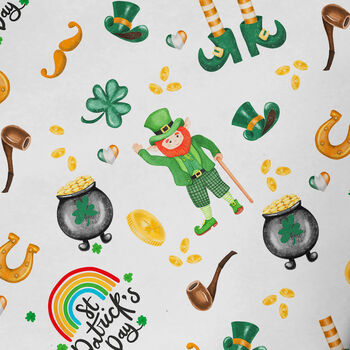 St Patricks Day Wrapping Paper Roll Or Folded V4, 2 of 3