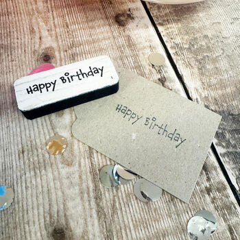Happy Birthday Craft Ink Stamp For Crafting Projects, 2 of 3